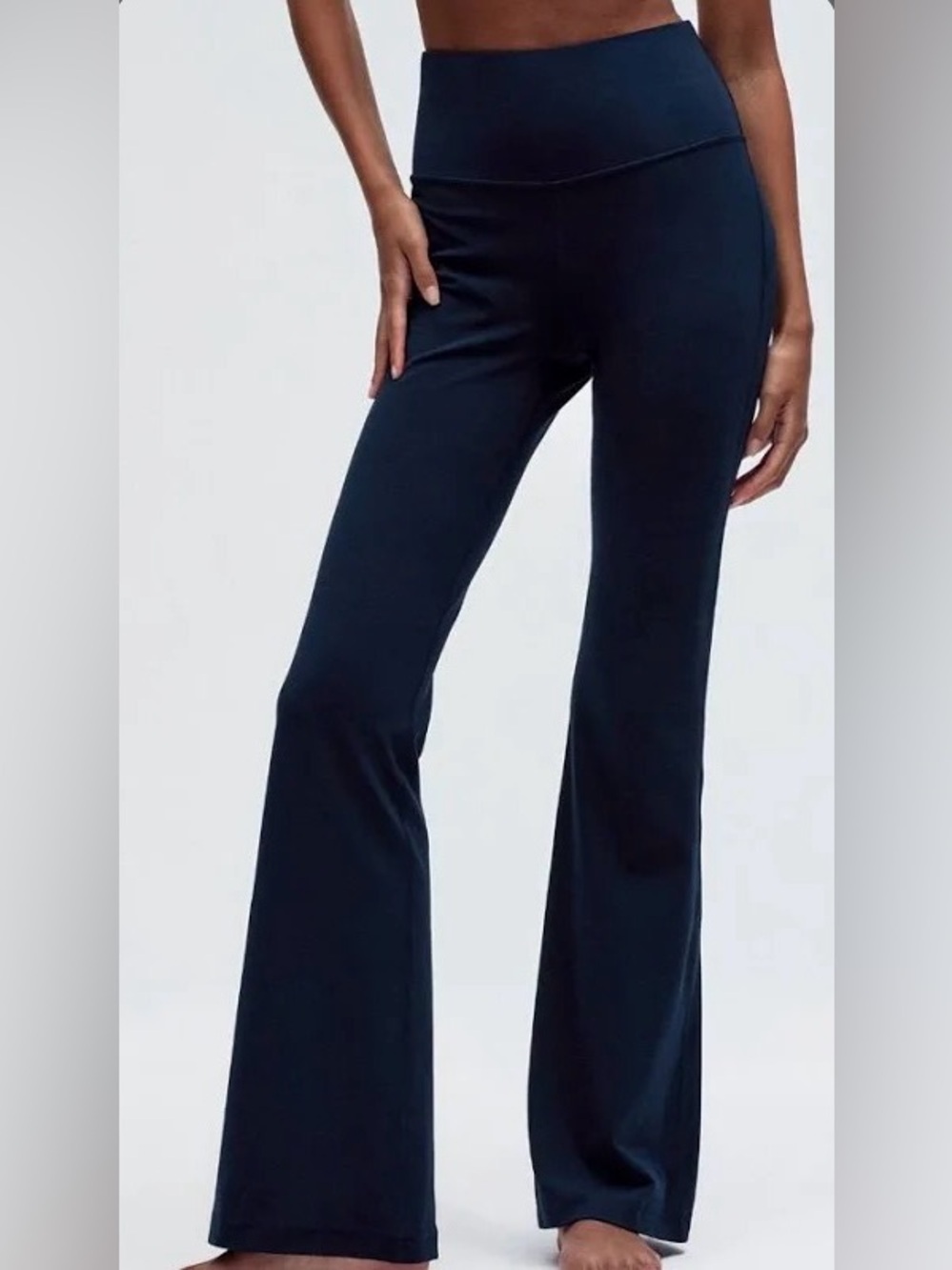 Lululemon Groove High Rise Flare Yoga Pants Navy Blue Size 4